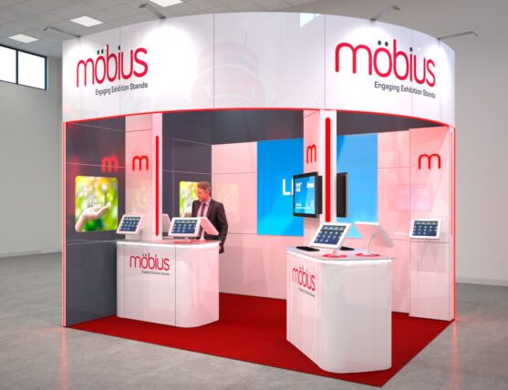 4m x 3m Open 2 sides 12 Squ m exhibition stand