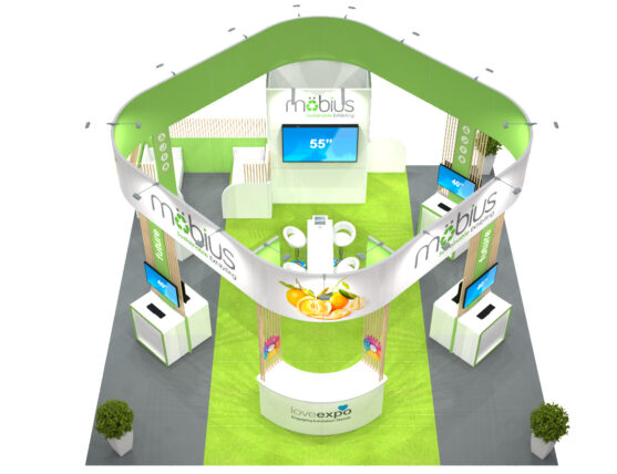 8m x 8m sustainable exhibition stand