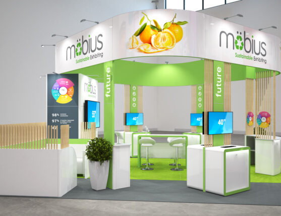 8m x 8m sustainable exhibition stand