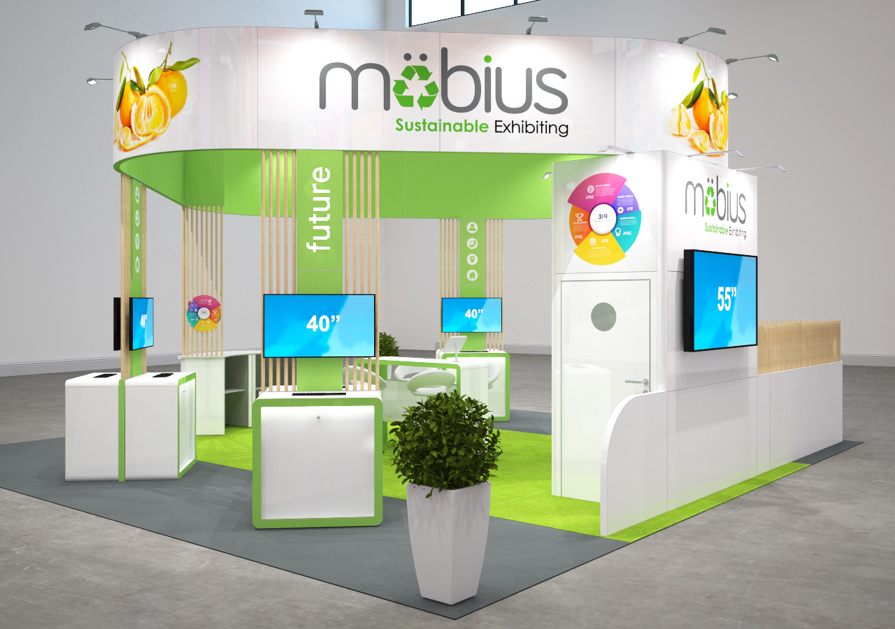 8m x 8m sustainable exhibition stand