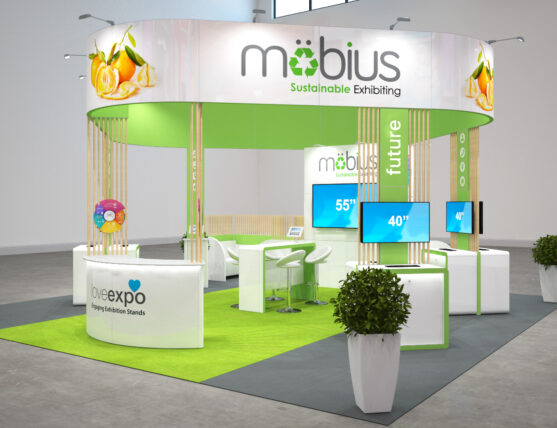 8m x 8m sustainable exhibition stand